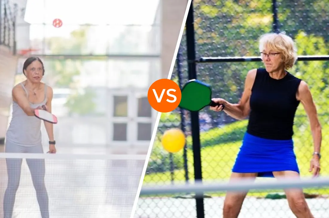 Playing Pickleball Outdoors vs. Indoors