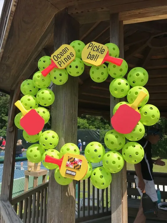 Wreath of Pickleballs