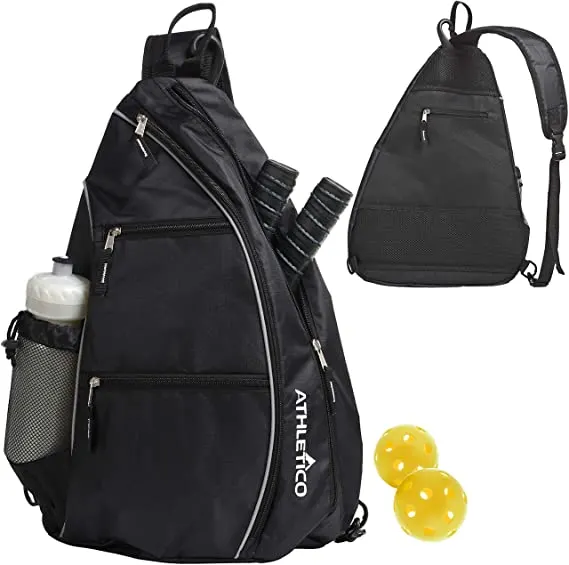 Athletico Sling Bag - Crossbody Backpack for Pickleball