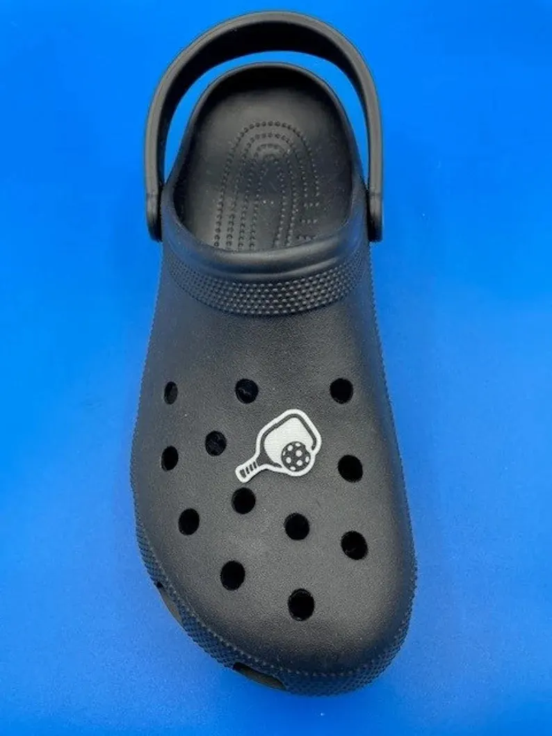 Pickleball Croc Charm