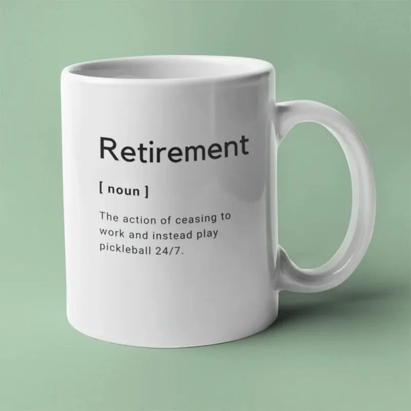 Pickleball Retirement Mug