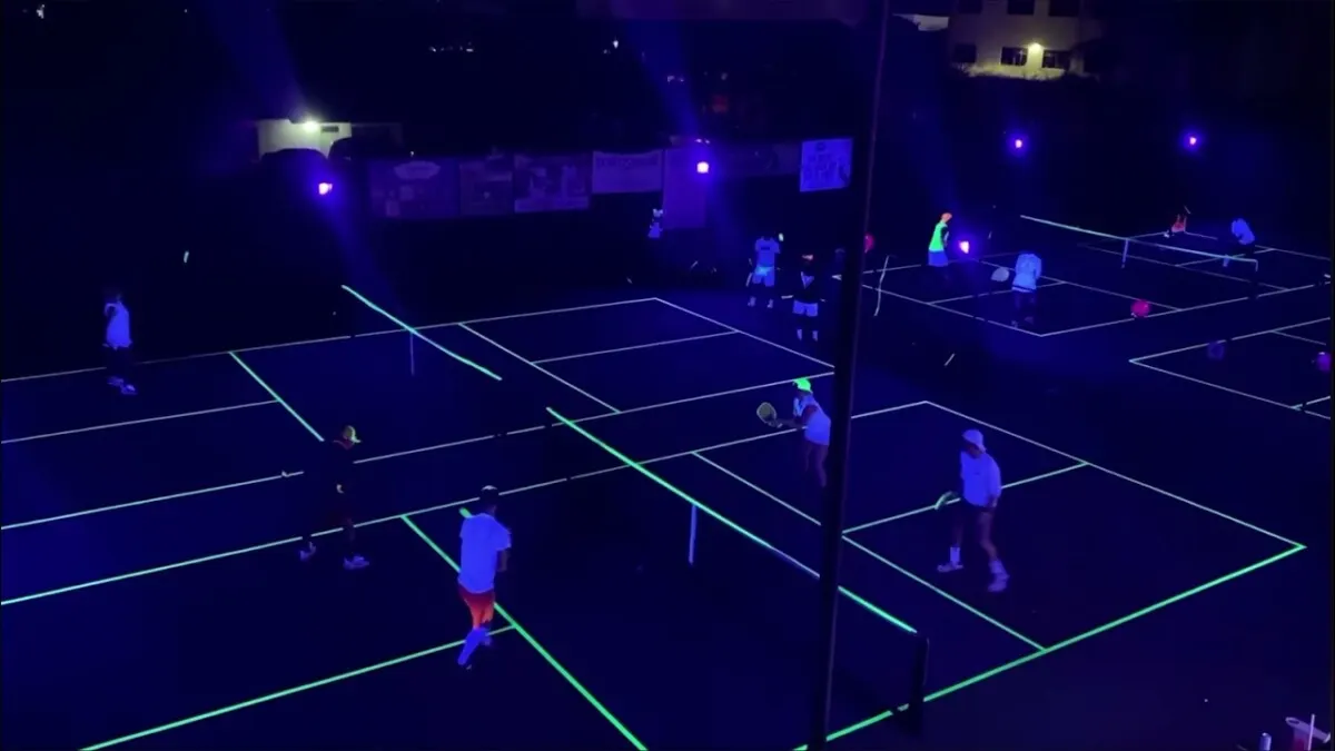 Glow In The Dark Pickleball: Balls, Courts & Play