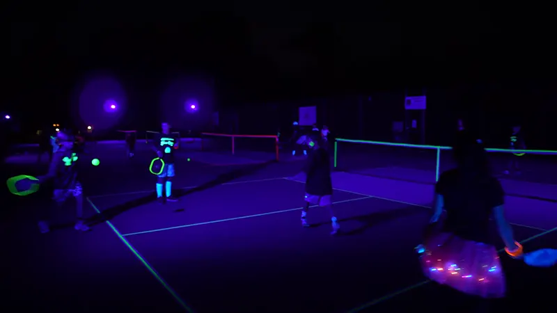 Glow In The Dark Pickleball Courts
