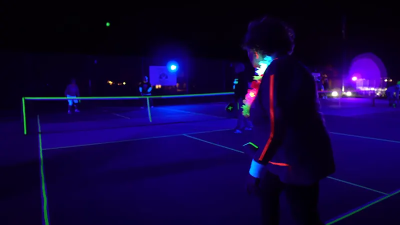 Glow In The Dark Pickleball Courts