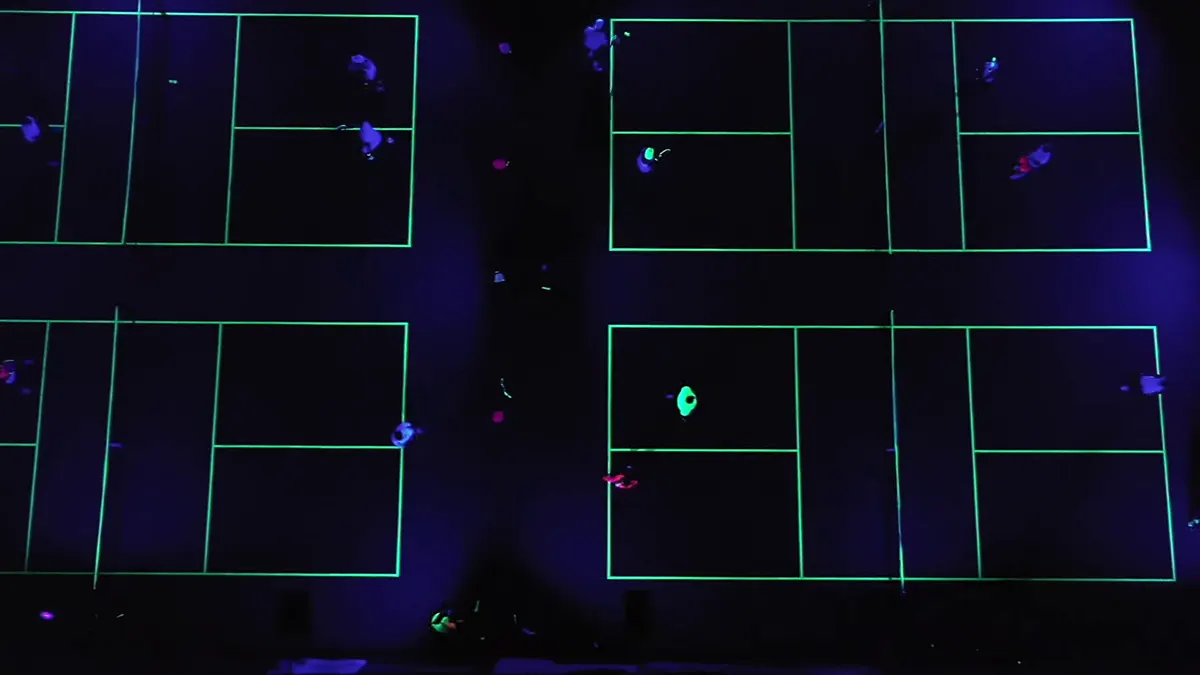 Glow In The Dark Pickleball Courts