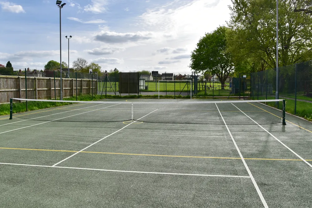 Pickleball concrete court