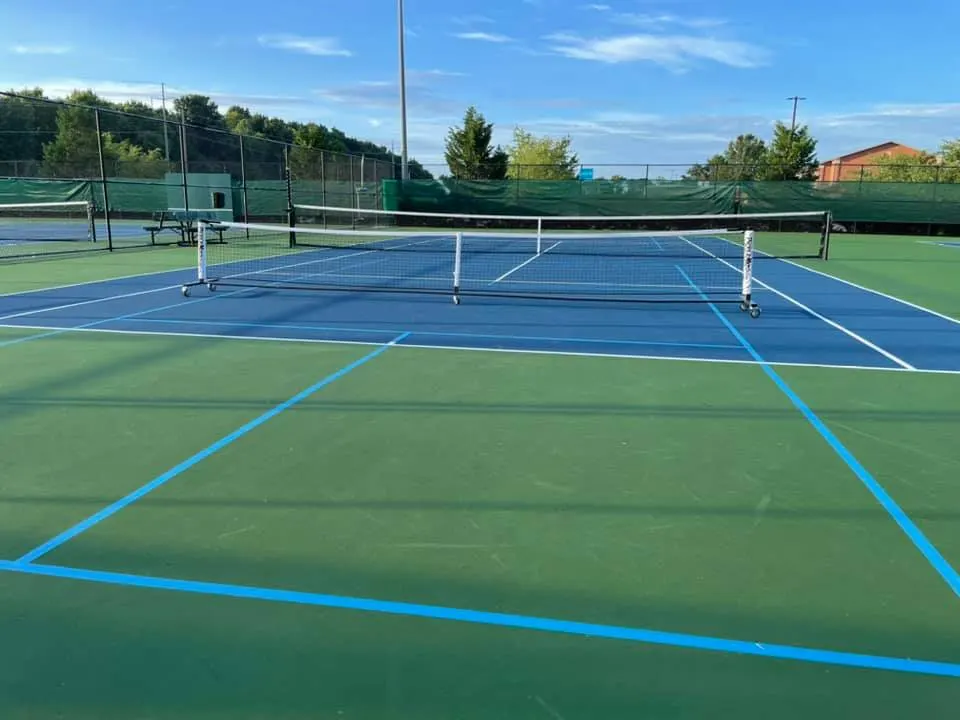 Pickleball Net on Wheels