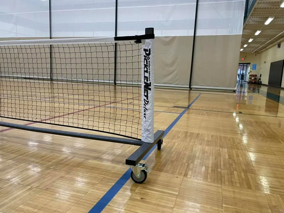 Pickleball Net on Wheels