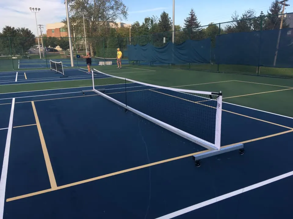 Pickleball Net on Wheels