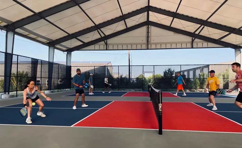 Dreamland pickleball court made by CourTex Construction, Inc.